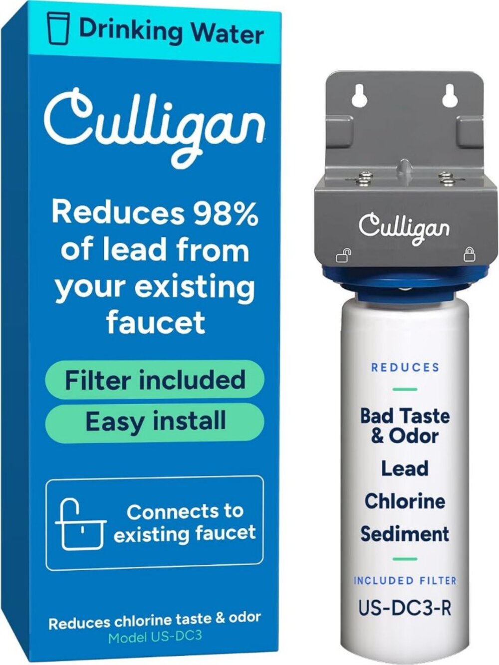 Culligan Under Sink Water Filter System - Direct Connect, Filter Included